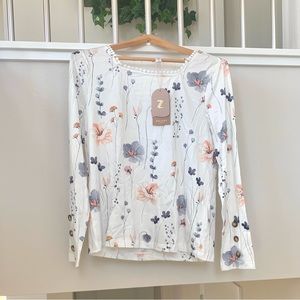 Zolucky Floral Squareneck Blouse